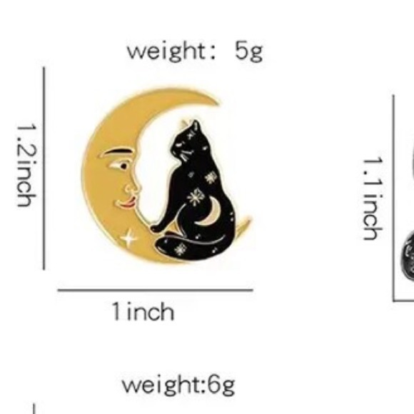 $2 WITCH CAT PIN/BROOCH. ENAMEL/METAL. NEW. $2 WITH ANY $10 ORDER OR MORE - Picture 7 of 16